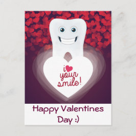 Dentalt Valentine-vykort Helg Vykort