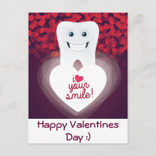Dentalt Valentine-vykort Helg Vykort