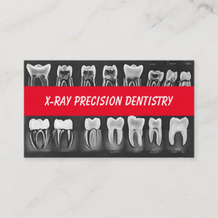Dentaltandläkare för X-Ray Precision Visitkort