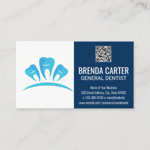 Dentaltjud, Logotyp QR Scan Code-Affärskort Visitkort