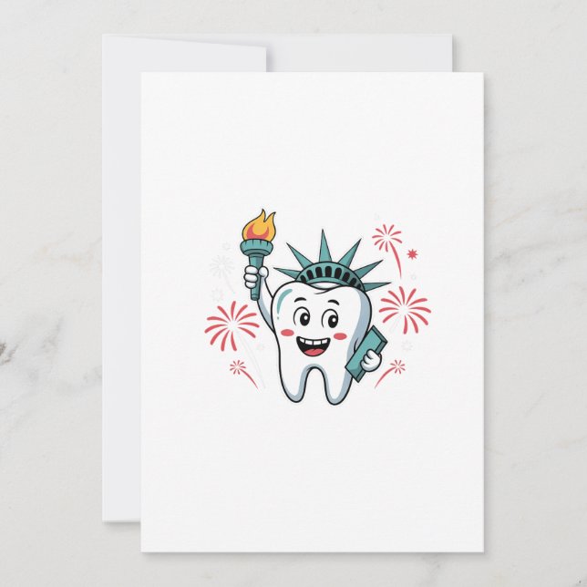 Dentaltorget 4:e juli-dentist-amerikan inbjudningar (Framsida)