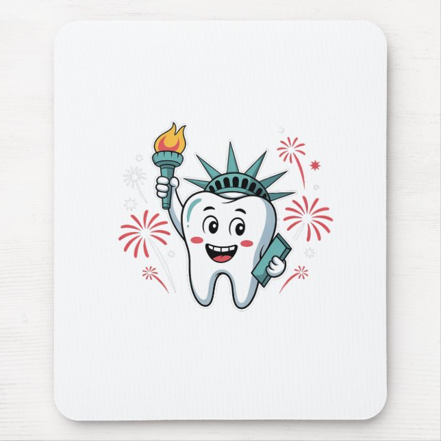 Dentaltorget 4:e juli-dentist-amerikan musmatta (Framsidan)
