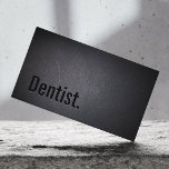 Dentalvård - minimalistisk svart, fetstil visitkort<br><div class="desc">Professionell Svart ut-Affärskortet.</div>