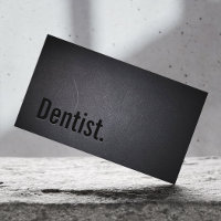 Dentalvård - minimalistisk svart, fetstil