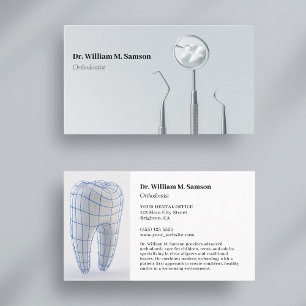 Dentalvård Orthodontist modern tandtandtandtandläk Visitkort