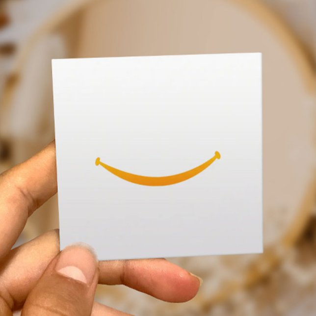 Dentalvård - stor sjömil - minimalisttandläkare fyrkantigt visitkort (Skapare uppladdad)