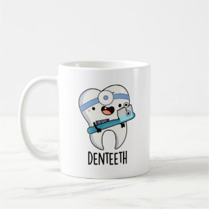 Denteeth Funny Teeth Pun Kaffemugg