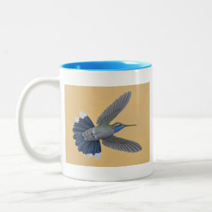 Denthroated hummingbirden Två-tonar muggen Två-Tonad Mugg