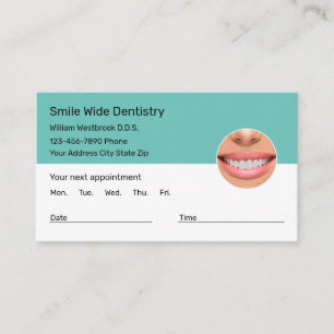 Dentimaste Möte Affärskort Modern design Visitkort