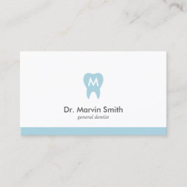Dentist Affärskort Monogram Tooth Möte Tidsbeställning Kort