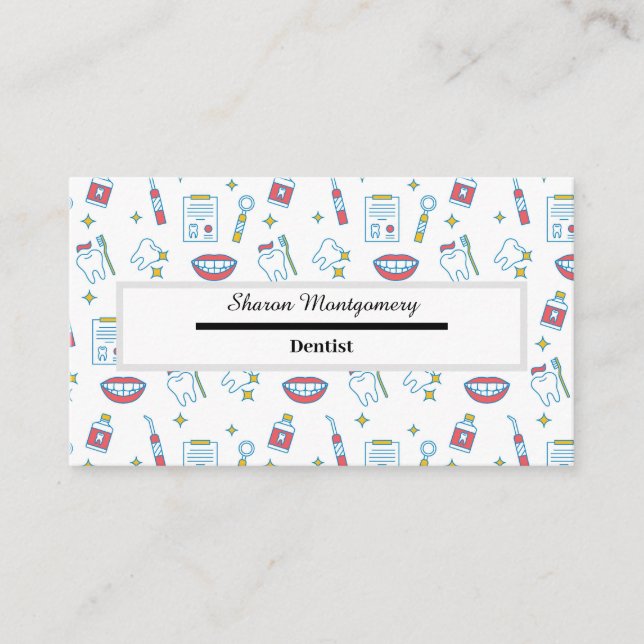 Dentist Affärskort Visitkort (Framsida)