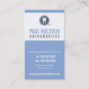 DENTIST APPOINTMENT CARD: modernt tand logotyp 3 Tidsbeställning Kort