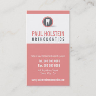 DENTIST APPOINTMENT CARD: modernt tand logotyp 5 Tidsbeställning Kort