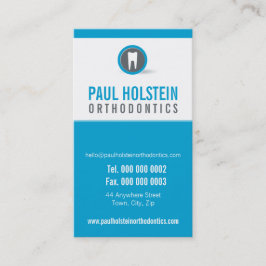 DENTIST APPOINTMENT CARD: modernt tand logotyp 7 Tidsbeställning Kort