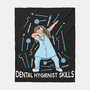 Dentist Assistant Gift Women Dental Hygienist Fleecefilt