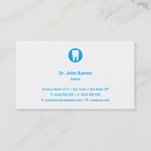 Dentist Blå Visitkort