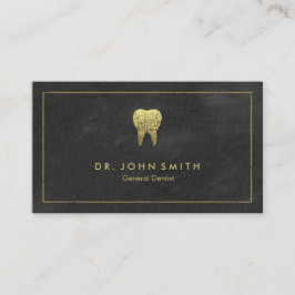 Dentist Black Canvas Golden Ram & Toth Tidsbeställning Kort
