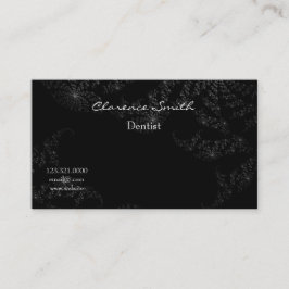 Dentist Black Starry Night Visitkort