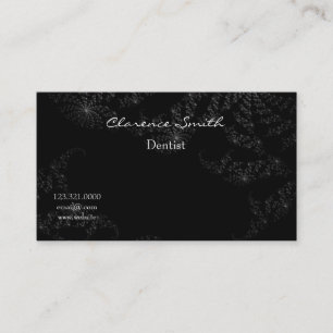 Dentist Black Starry Night Visitkort