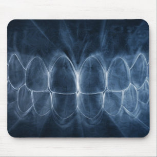 Dentist Blue Teeth Bita Mousepad Musmatta