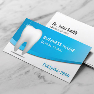 Dentist Bright Tooth Modern Dental Care Visitkort