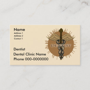 Dentist Caduceus Tidsbeställning Kort