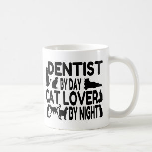 Dentist Cat Lover Kaffemugg