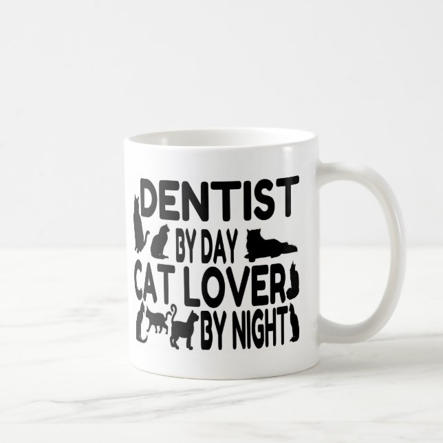 Dentist Cat Lover Kaffemugg (Höger)