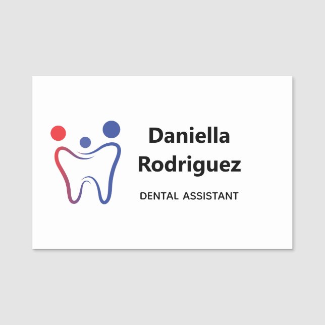 Dentist Clinic Employee Namn bricka Namnbricka (Framsida)