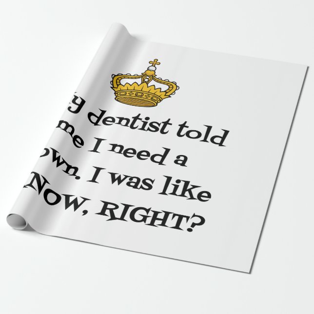 DENTIST CROWN PRESENTPAPPER (Utrullad)