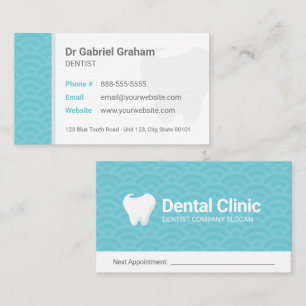 Dentist Dental Clinical Affärskort Visitkort