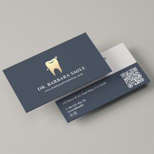 Dentist Dental Clinical Minimal Charcol Modern Visitkort