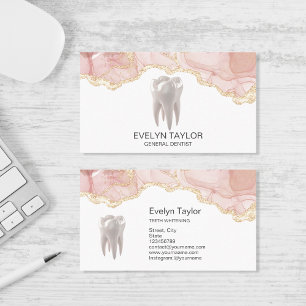 Dentist Dental Clinical tänds Whitening Smile Busi Visitkort