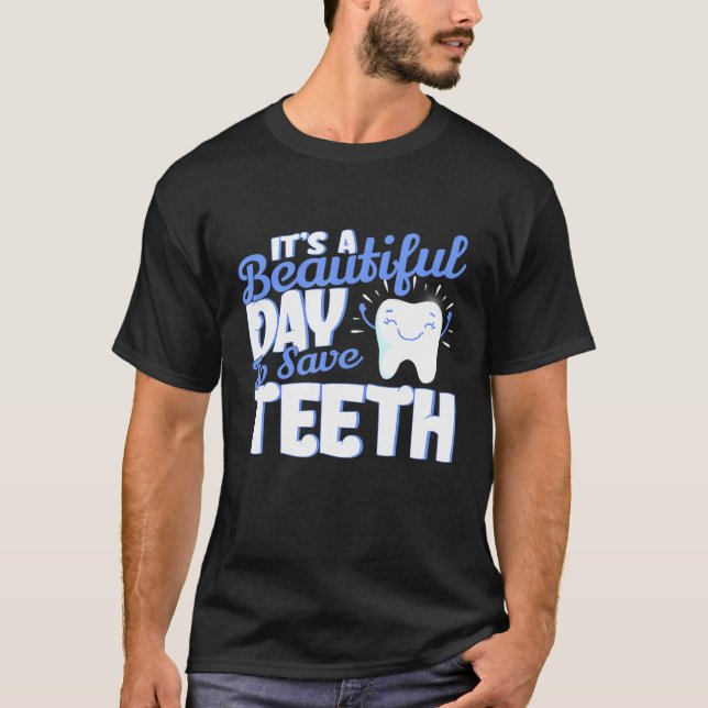 Dentist Dental Hygiene Teeth Hygienist Tandvård S T Shirt (Framsida)