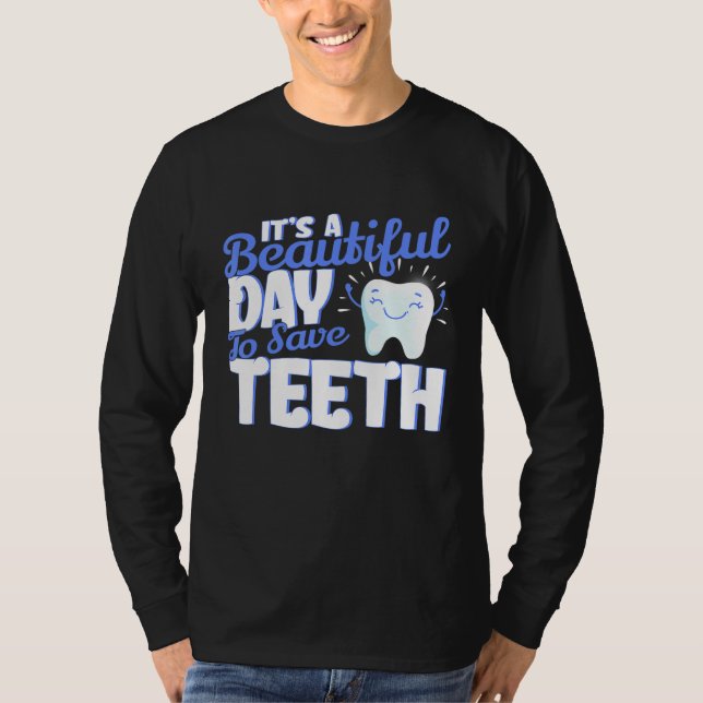 Dentist Dental Hygiene Teeth Hygienist Tandvård S T Shirt (Framsida)
