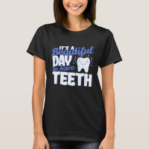 Dentist Dental Hygiene Teeth Hygienist Tandvård S T Shirt