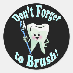 Dentist Dental Hygienist Runt Klistermärke