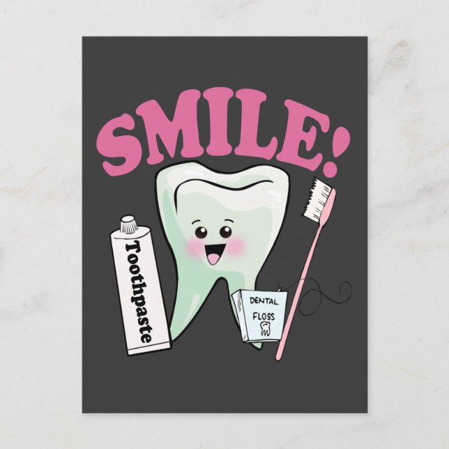 Dentist Dental Hygienist Vykort (Framsida)