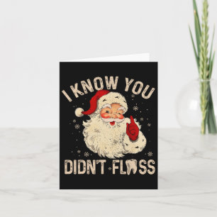 Dentist Dental Jul Roligt Santa Jag vet att du gjo Kort