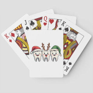 Dentist Dental jultomten Floss Julafton Träd Casinokort