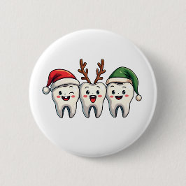 Dentist Dental jultomten Floss Julafton Träd Knapp