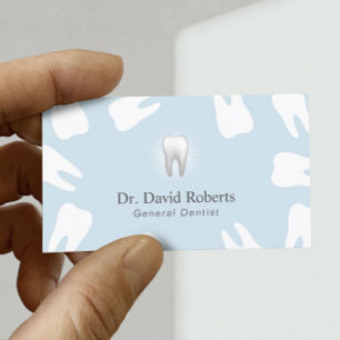 Dentist Dental Möte Light Blue Tidsbeställning Kort