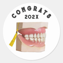 Dentist Dental School Studenten Runt Klistermärke