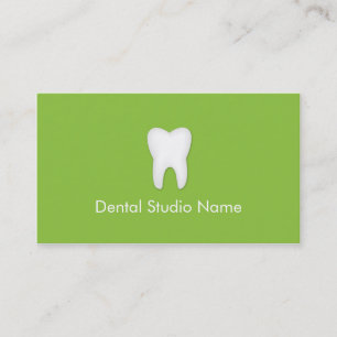 Dentist/Dental Studio-Affärskort i Grönt Visitkort