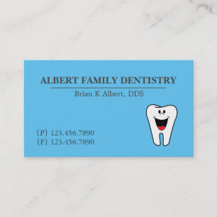 Dentist Dental Tandvård Affärskort Visitkort