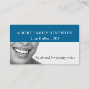 Dentist Dental Tandvård Doktor Smile Business Visitkort