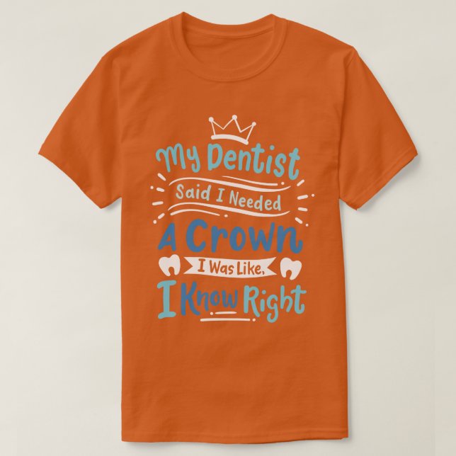 Dentist Dental Tandvård T Shirt (Design framsida)