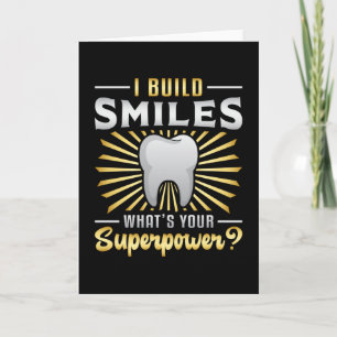 Dentist Dental Teeth Tooth Superpower Gift Kort
