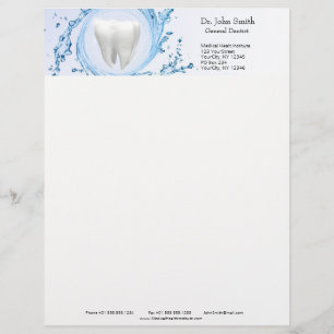 Dentist Dental Tooth Vatten Professionell Brevhuvud