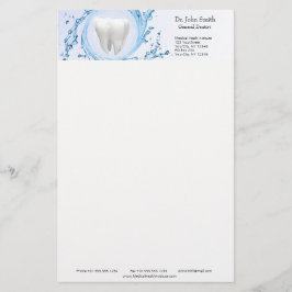 Dentist Dental Tooth Vatten Professionell Brevpapper